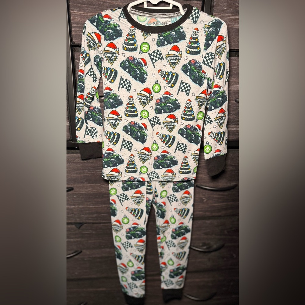 Bamboo Monster Jam pajamas